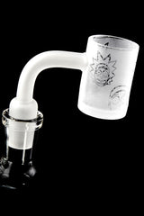 Quartz 14.5 mm Male 90° Frosted Flat-Top Banger – Etched Designs