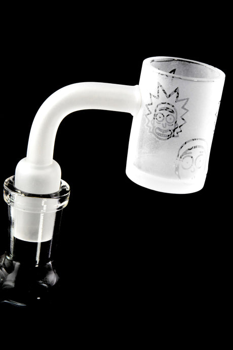 Quartz 14.5 mm Male 90° Frosted Flat-Top Banger – Etched Designs