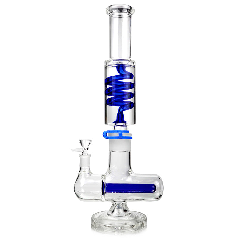 16" Glycerin Coil Color Inline Bong