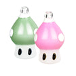 Assorted colors 27mm Magic Mushroom Bubble Carb Caps for Dab Rigs on white background