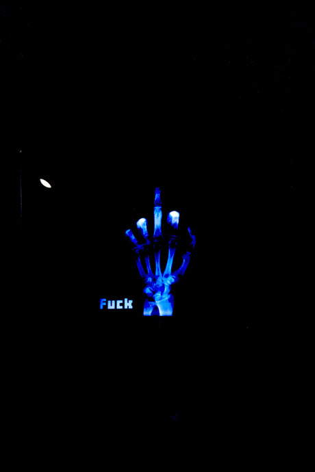 Large Art Glass Rolling Tray – 10" x 6"