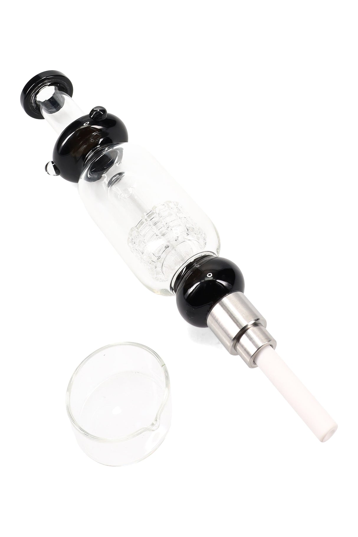 Glass Matrix Perc Dab Straw Kit “Lab Tower” – 8½″