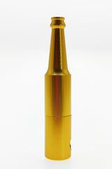Thick Ass Glass 2.75" Beer Bottle Design Chillum for Dry Herbs Front View on White
