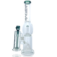 AFM Glass 16" Quad Shower-head Beaker Bong in Smokey Glass with Accessories