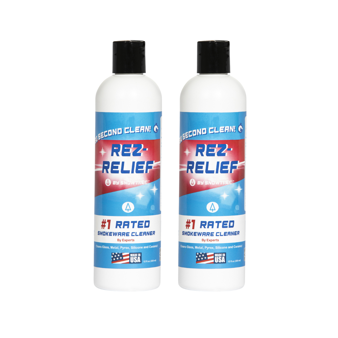 Snowtree Rez Relief Cleaning Solution 2-Pack, front view on white background