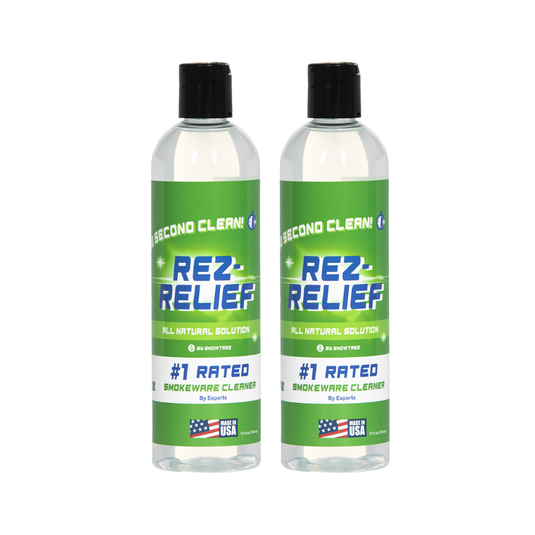 Snowtree Rez Relief Cleaning Solution 2-Pack, front view on white background