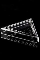 Triangular Acrylic Bowl Display – 24-Slot, 14 mm