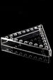 Triangular Acrylic Bowl Display – 24-Slot, 14 mm