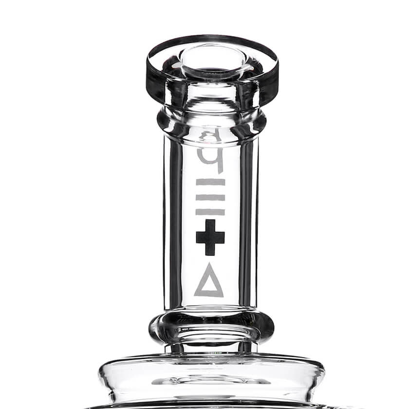 Beta Glass Labs Omega 2.0 Dab Rig - Clear 14mm Female Joint Close-up