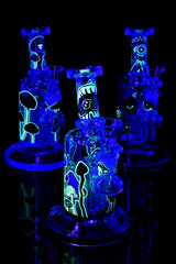 Glow-in-the-Dark Mushroom Bong “Shroom Eye” – Tree Perc – 14.5 mm Female – 6.5″