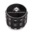 Kozo 2 inch four-piece aluminum grinder in black, closed front view of the body with the Kozo logo lid