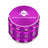 Kozo 2 inch four-piece aluminum grinder in purple, closed front view of the body with the Kozo logo lid