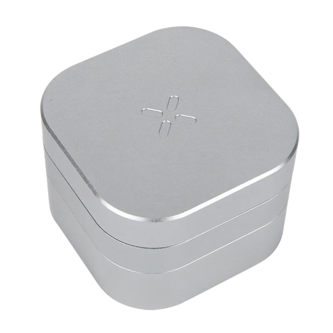 PAX Grinder in Silver - Compact 3-Part Aluminum Herb Grinder - Top View