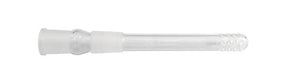 Clear 14mm Male to Female Diffused Downstem for Bongs - Side View
