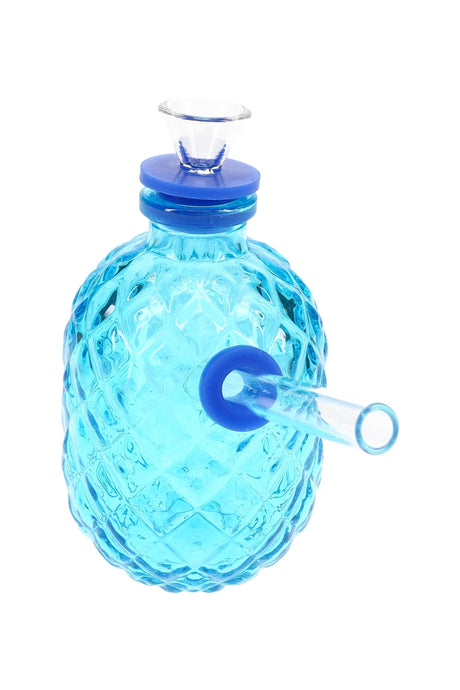 Glass Pineapple Mini Bong “Tropical Sipper” – 4″ – Assorted Colors