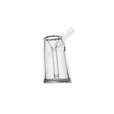 MJ Arsenal Fulcrum Bubbler in Borosilicate Glass, Classic Angled Side View on White