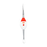 Santa Claus Stainless Steel Dab Tool, 4.5" from Dank Tools, Front View on White Background