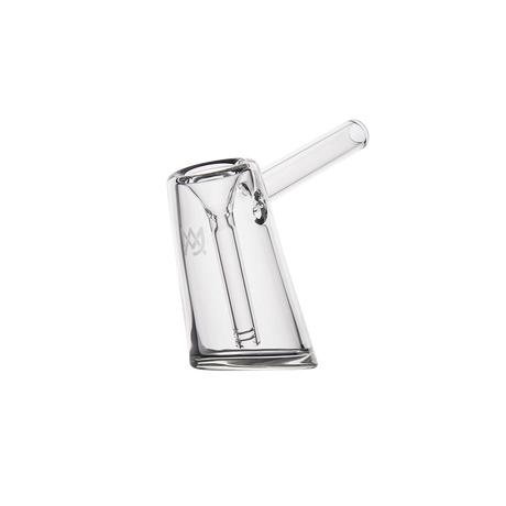 MJ Arsenal Fulcrum Bubbler, Borosilicate Glass, Side View on Seamless White Background