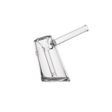 MJ Arsenal Fulcrum Bubbler side view, compact borosilicate glass hand pipe for smooth hits