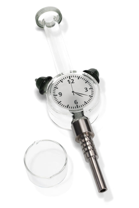 Glass Clock Dab Straw Kit “Time Keeper” – 8″