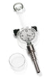 Glass Clock Dab Straw Kit “Time Keeper” – 8″