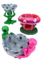 Alien & Shroom Resin Ashtray – 4″