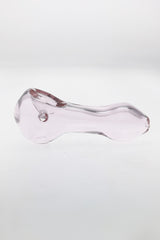 Thick Ass Glass 3.25" Small Spoon Pipe for Dry Herbs with Left Side Carb Hole