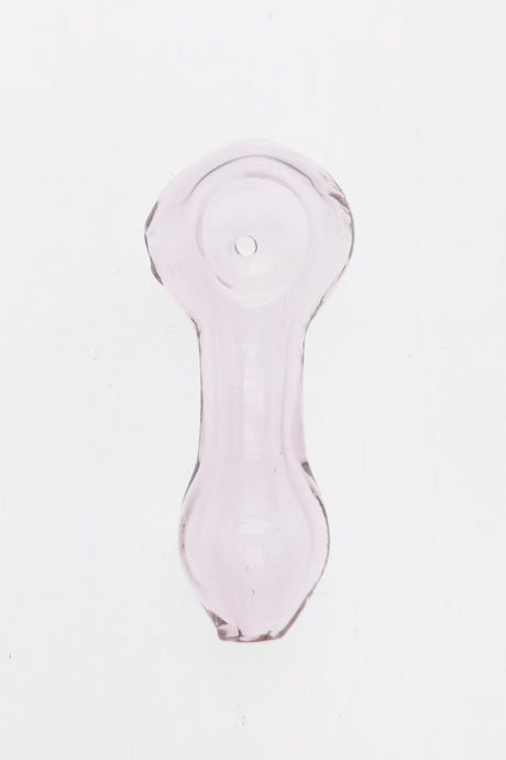 Thick Ass Glass 3.25" Spoon Pipe in Borosilicate Glass with Carb Hole on Left Side