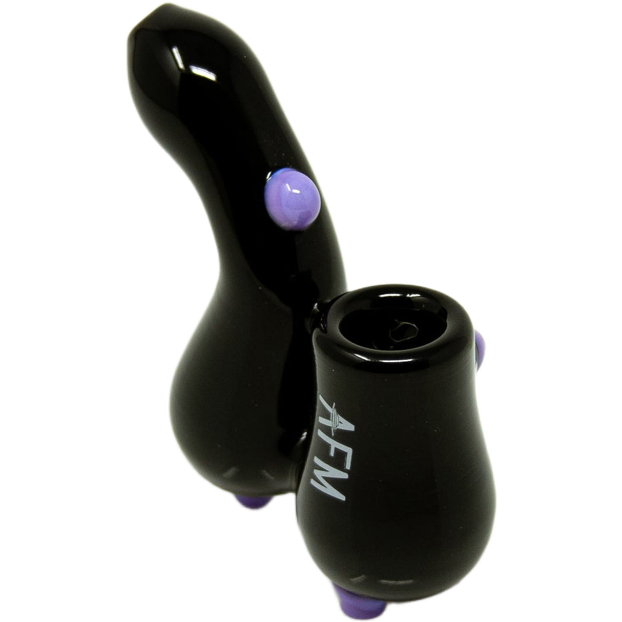 3.5" AFM Groovy Glass Sherlock Hand Pipe