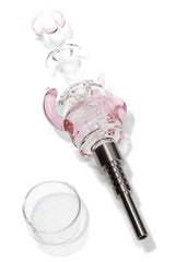 Glass Spiked Dab Straw Kit “Devil Horns” – 7½″