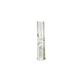 3D Glass Cooling Stem for XMAX V3 Pro - Clear, Portable Borosilicate Glass, Front View