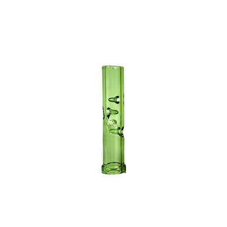 3D Glass Cooling Stem for XMAX V3 Pro in Green, Portable Borosilicate Glass, Front View