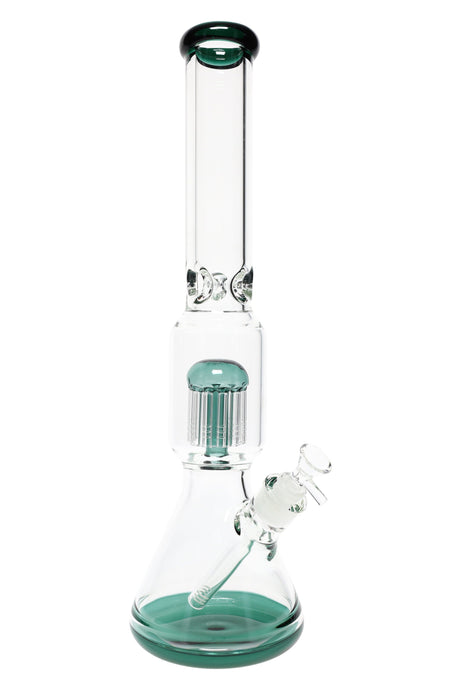 Glass on Glass Beaker Bong “Treehouse” – 12-Arm Tree Perc – Ice Pinch – 18″