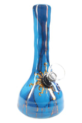 Ancient Creations Ceramics 6″ Ceramic Beaker Bong – 22K Gold – US-Made