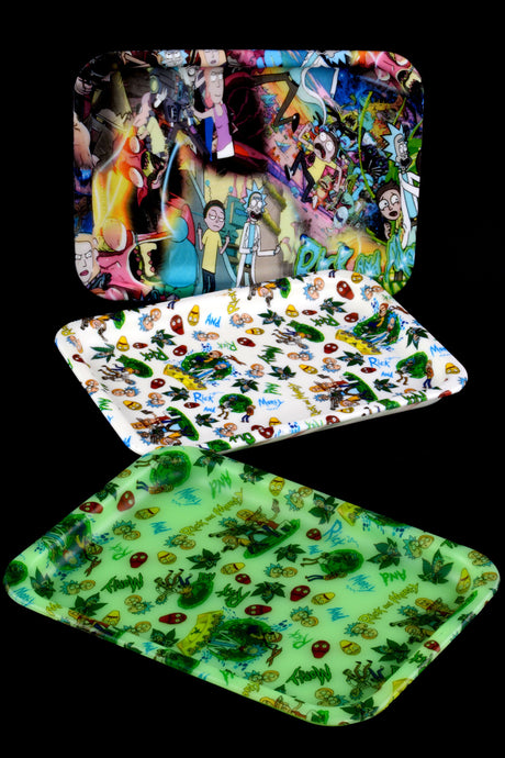 Small Silicone Design Rolling Tray – 8″ × 6″ – Assorted Colors