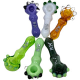 4" AFM Spikey Color Glass Hand Pipe