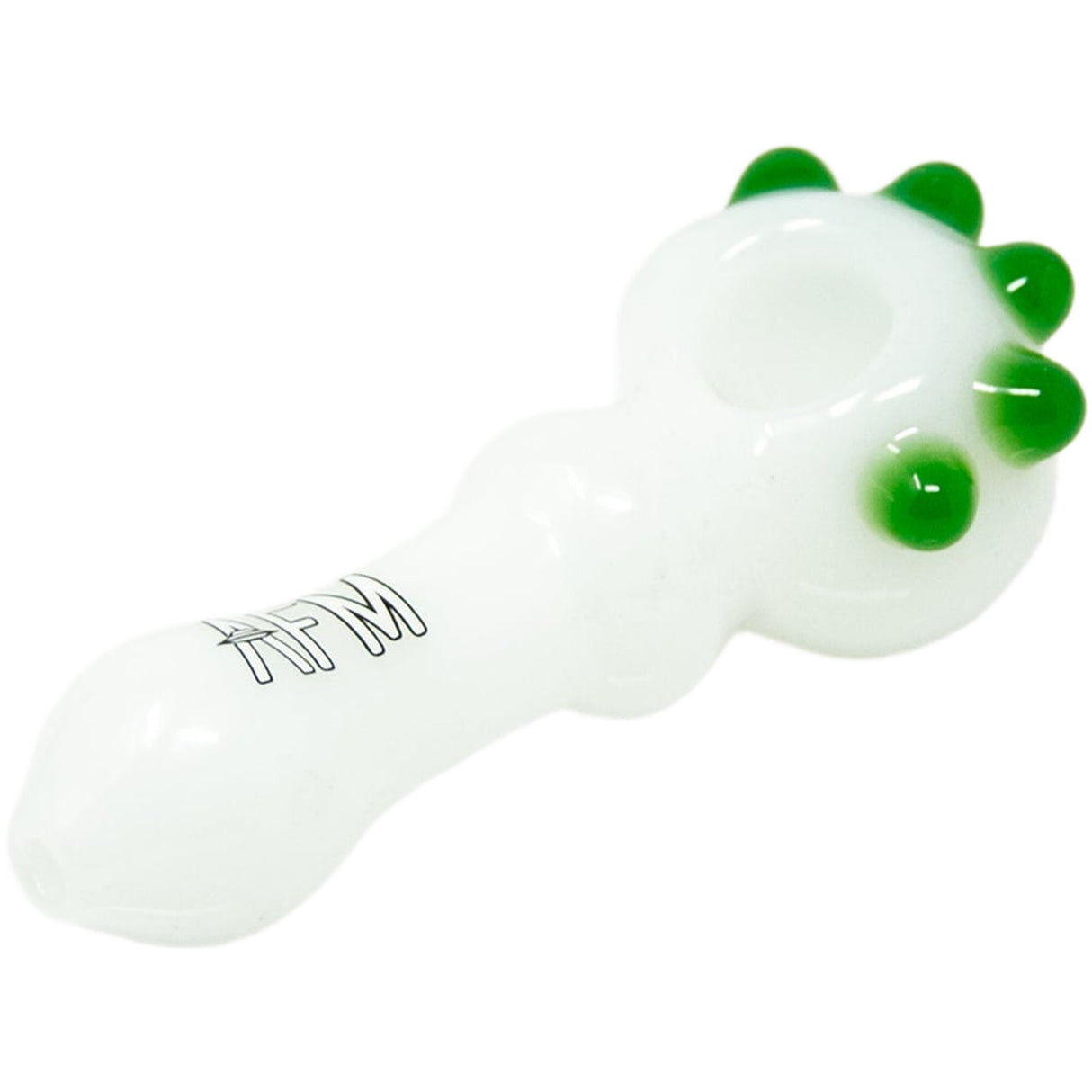 4" AFM Spikey Color Glass Hand Pipe