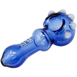 4" AFM Spikey Color Glass Hand Pipe