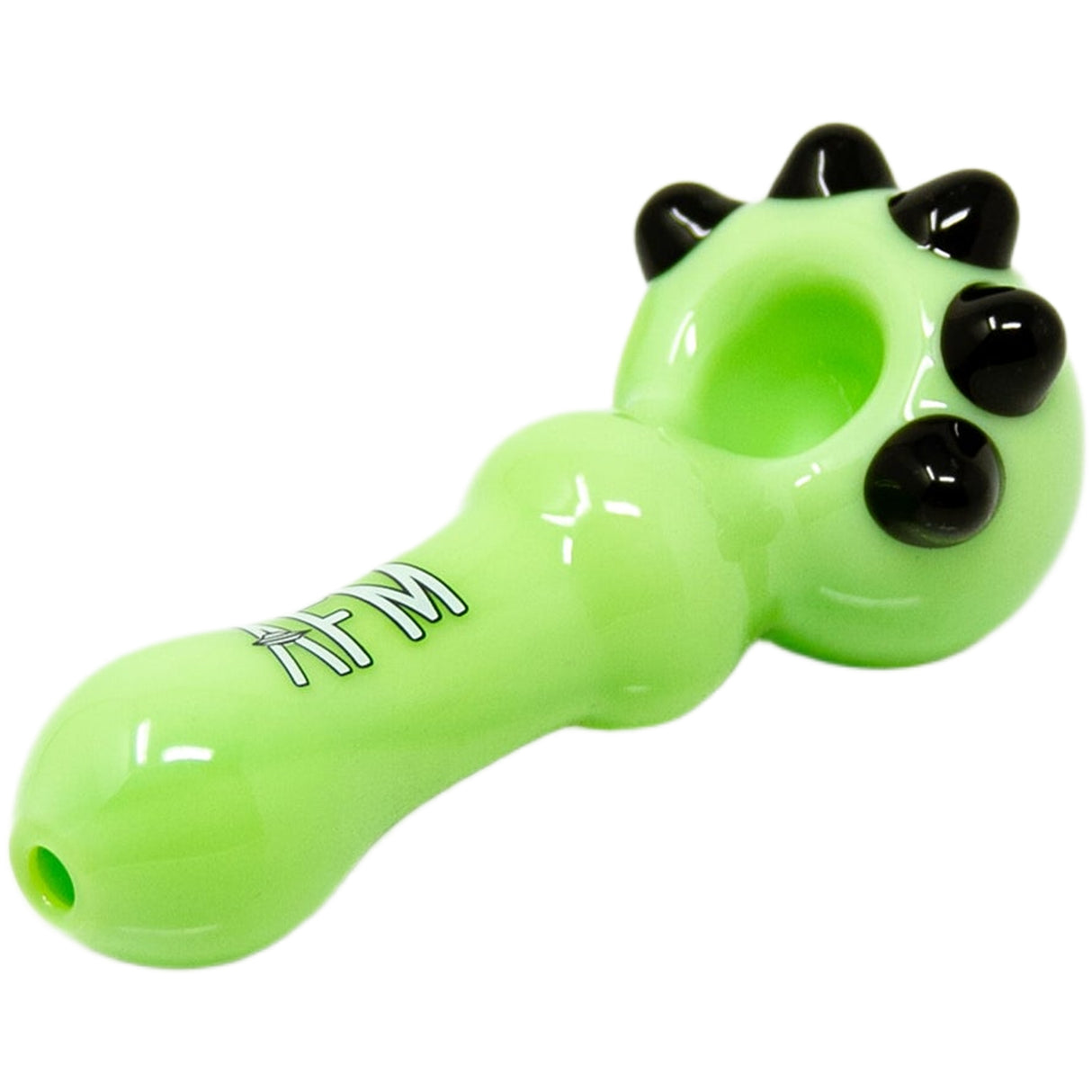 4" AFM Spikey Color Glass Hand Pipe