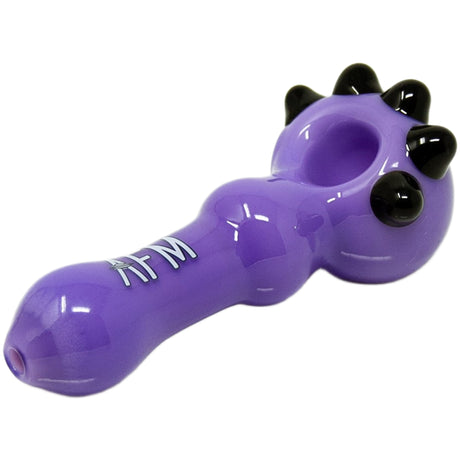 4" AFM Spikey Color Glass Hand Pipe