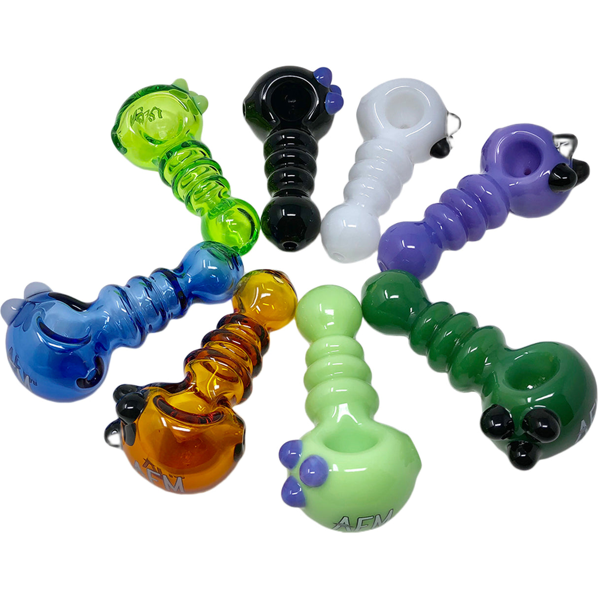 4" AFM Three Point Color Hand Pipe