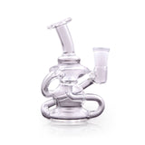 4" Klein Recycler Mini Rig by The Stash Shack with Vortex Percolator, Front View