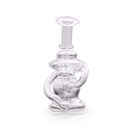 4" Klein Recycler Mini Rig by The Stash Shack with Vortex Percolator - Front View