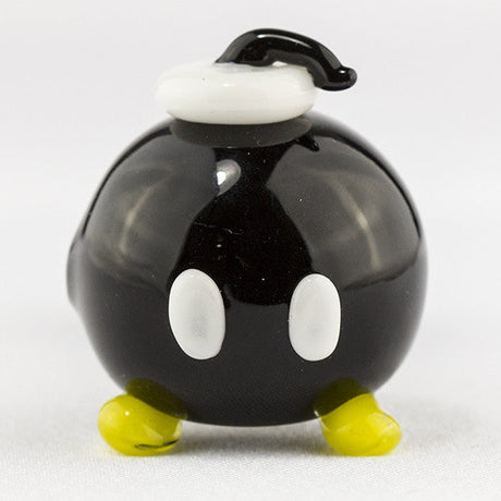 Empire Glassworks Bomber Spoon Pipe with Borosilicate Colored Glass, Front View on White Background