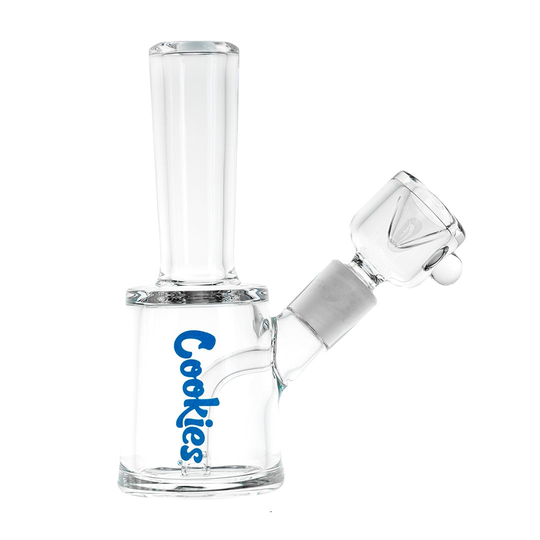 Cookies Bayside Series clear borosilicate glass bong with 14mm female joint and colored logo