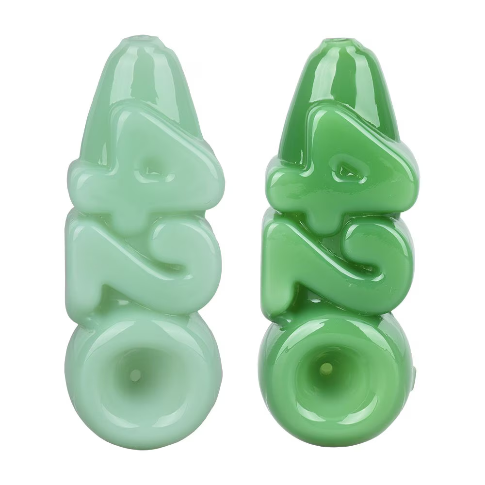 420 Glass Hand Pipe | 4.25" | Colors Vary