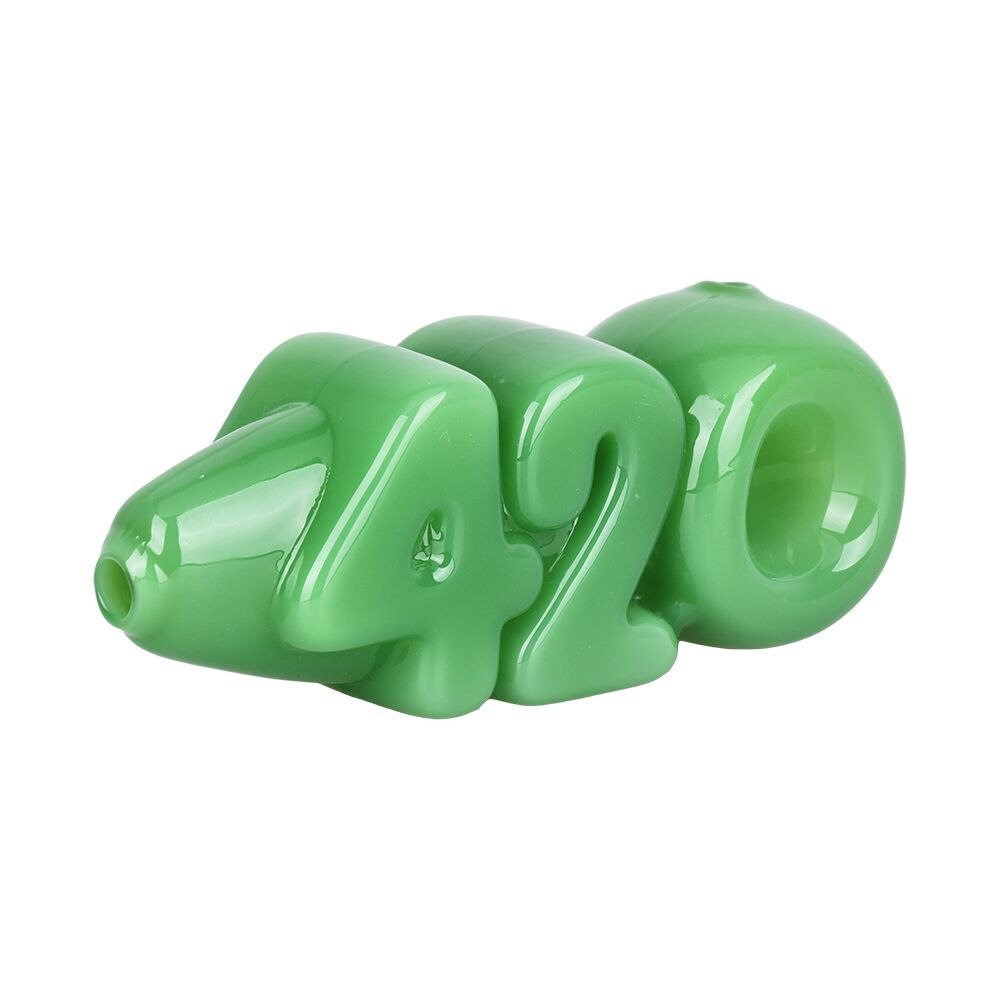 420 Glass Hand Pipe | 4.25" | Colors Vary