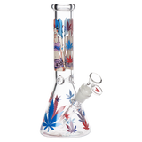 420 Anime Girl Beaker Glass Water Pipe | 10" | 14mm F