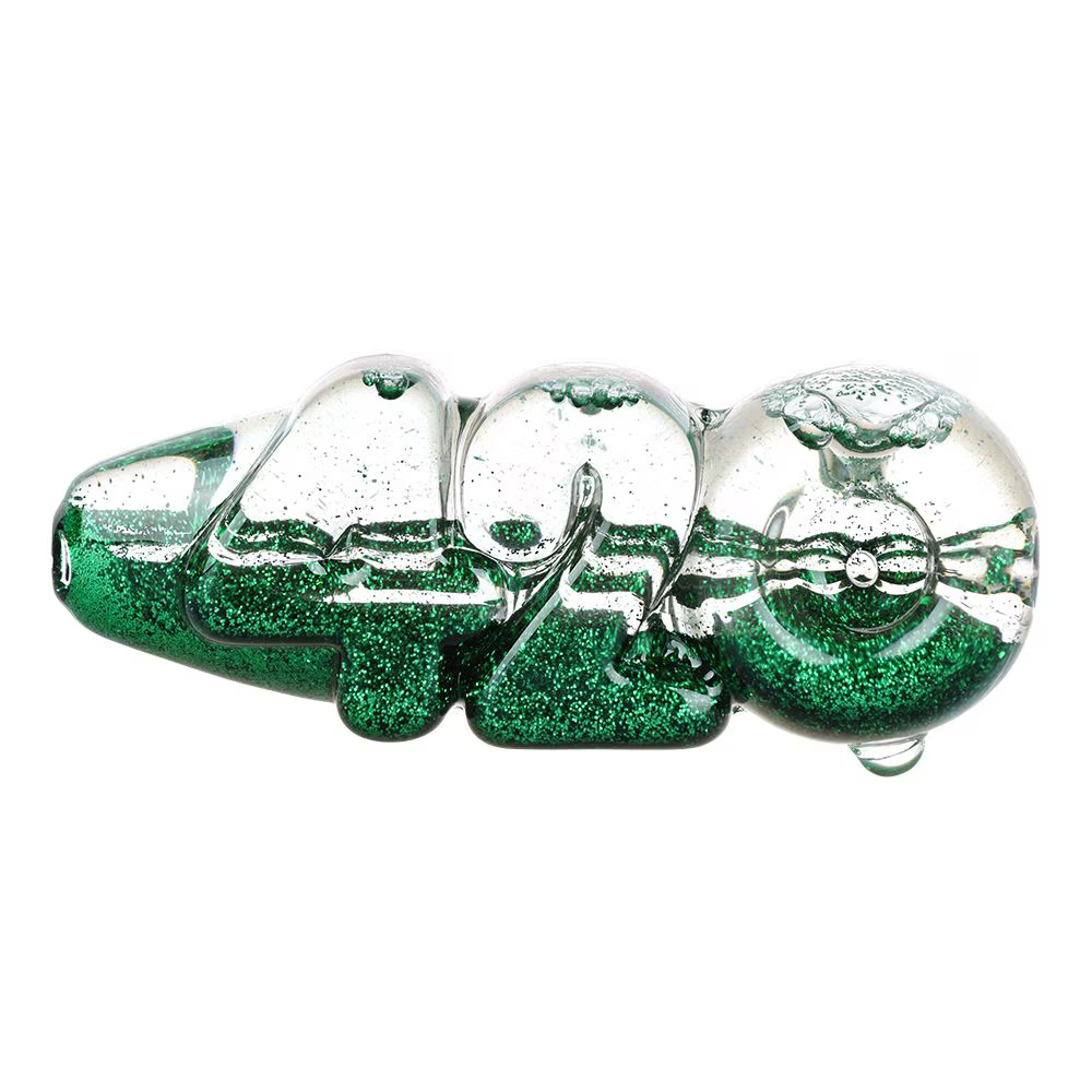 Glitter Glycerin 420 Glass Hand Pipe | 4.25" | Assorted Colors | 4ct Bundle