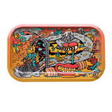 420 Science Artist Series Rolling Tray 'Road Trip' by Killer Acid, 10.5" x 6.25" with vibrant graphics, top view